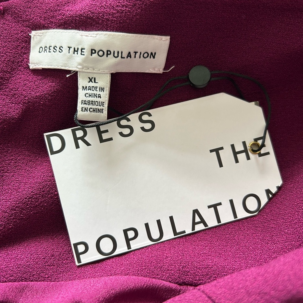 Dress the Population Backless Plum Gown - Picture 9 of 14